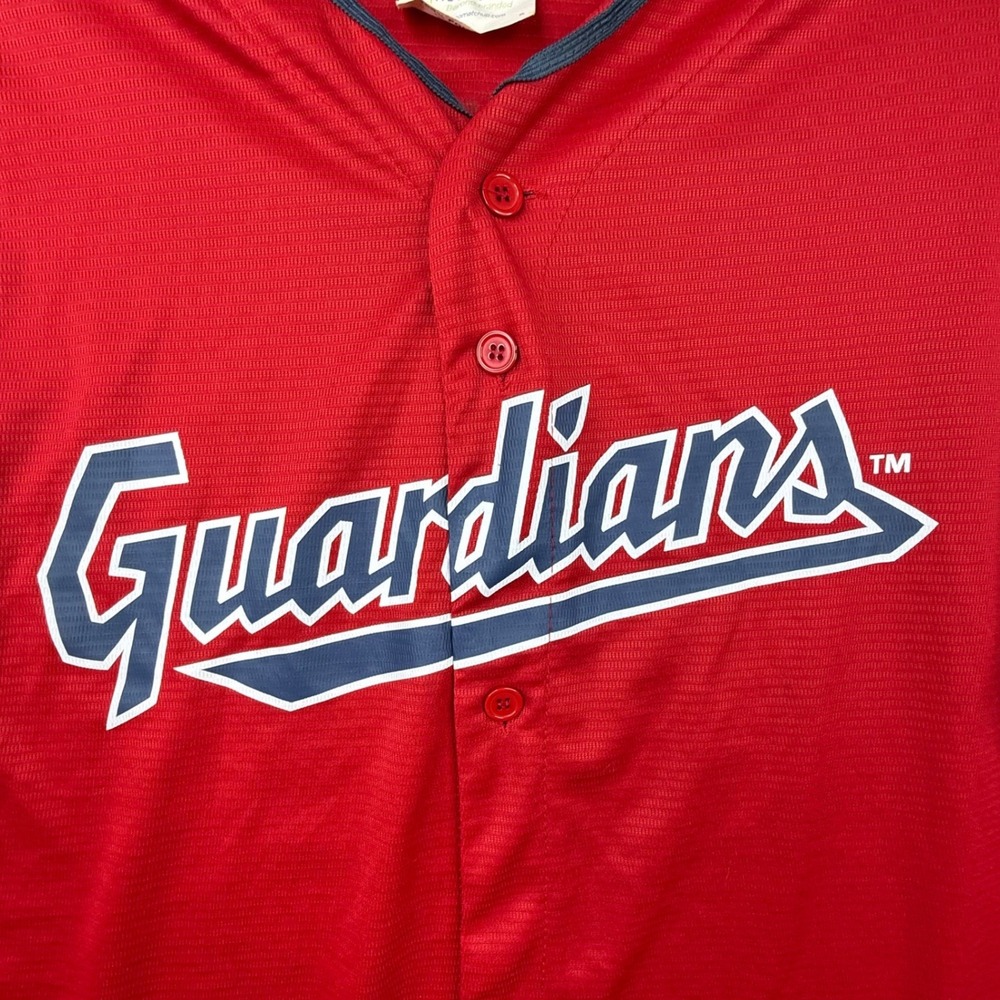 Cleveland‎ Guardians Baseball Jersey Red Bieber 57 Adult XL fan game day ready - Picture 6 of 11